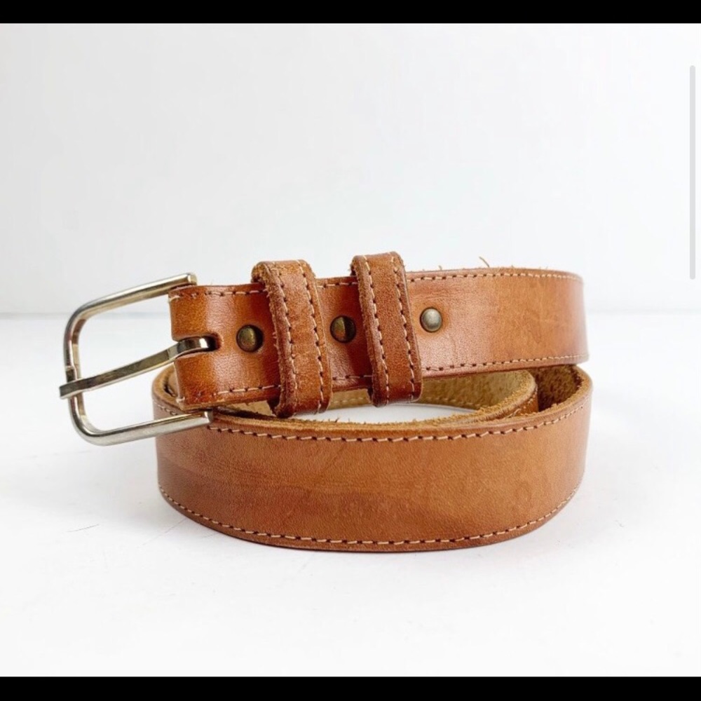 Tan Genuine Leather Belt M/L